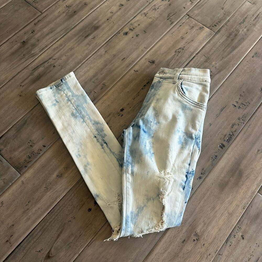 Amiri thrasher acid wash white cloud skinny jeans sz 32 - Picture 3 of 10
